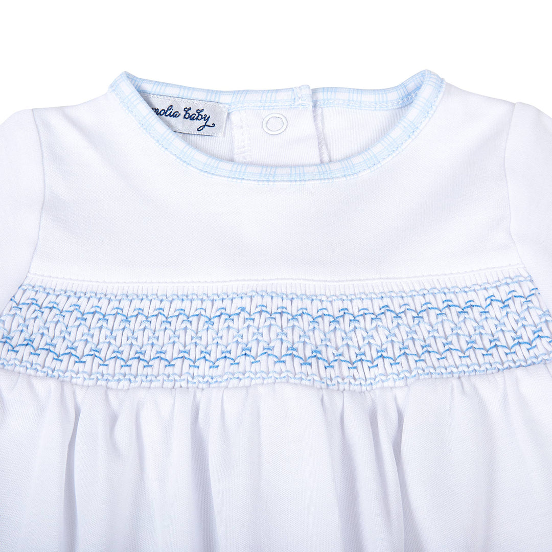 FOOTIE SMOCKED BLUE