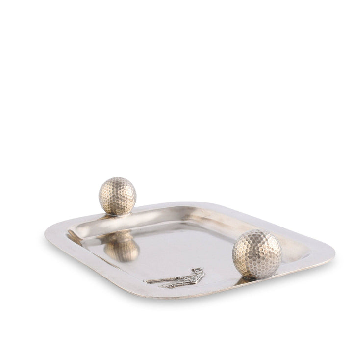 CATCHALL TRAY GOLF BALLS PEWTER
