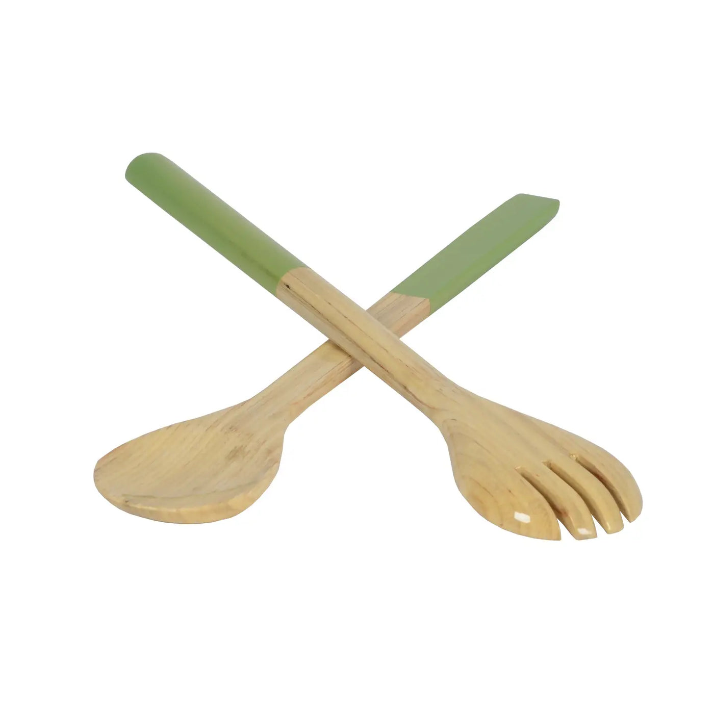 SERVER SET SALAD PASTEL GREEN
