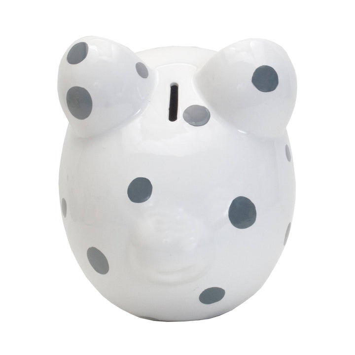 BANK PIGGY MULTI DOT GRAY