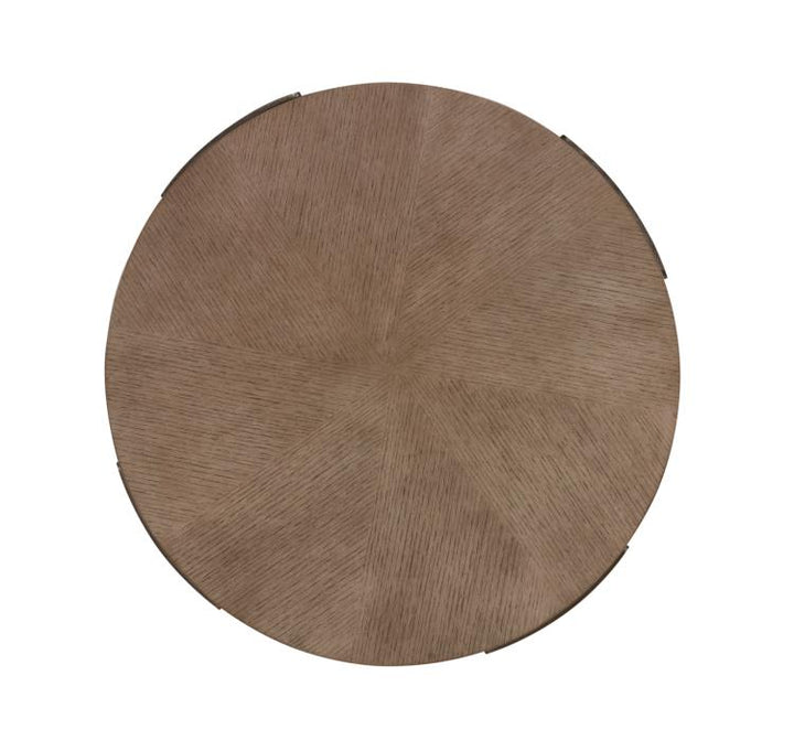 CASA BELLA SUNBURST CHAIRSIDE TABLE - TIMBER GREY