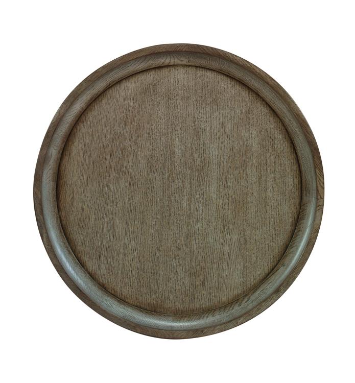 CASA BELLA TURNED PEDESTAL TABLE - TIMBER GREY