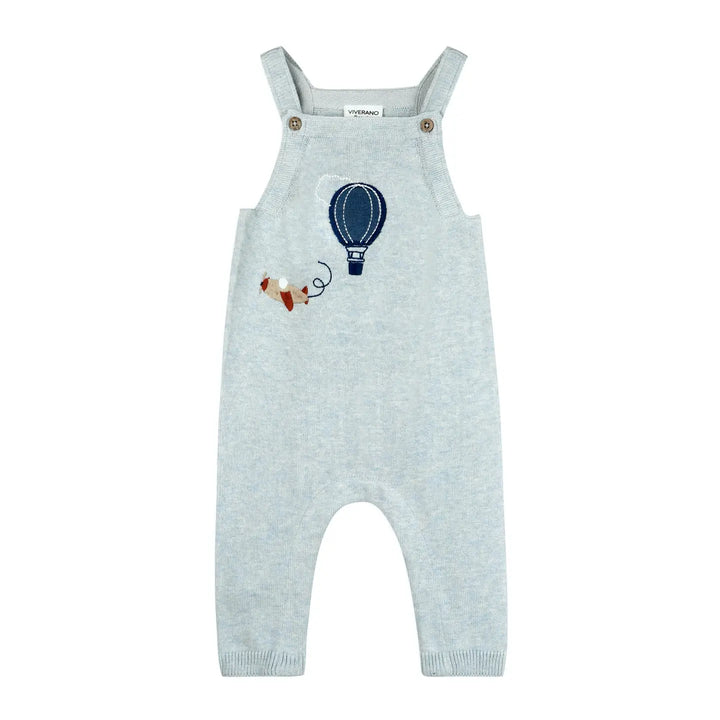 S/2 OVERALL HOT AIR BALOON BLUE HEATHER