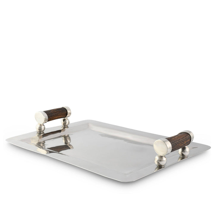 SERVING TRAY S/S COMPOSITE ANTLER