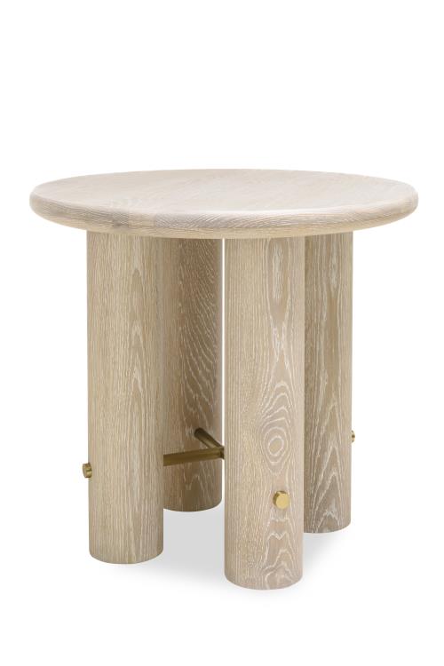 CADENCE SIDE TABLE - SAND CERUSED