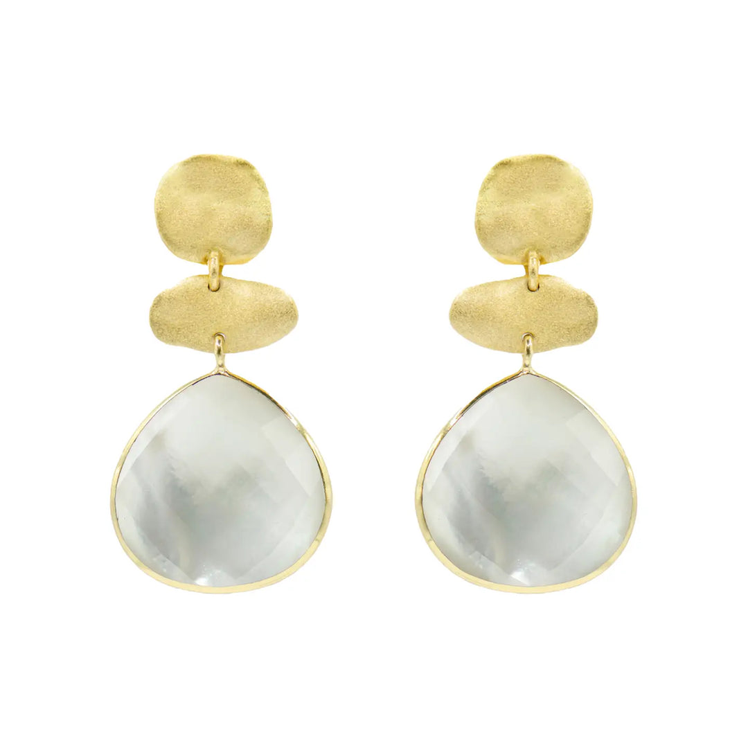 EARRING TWO MOLTEN COINS