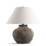 TABLE LAMP WEATHERED BROWN