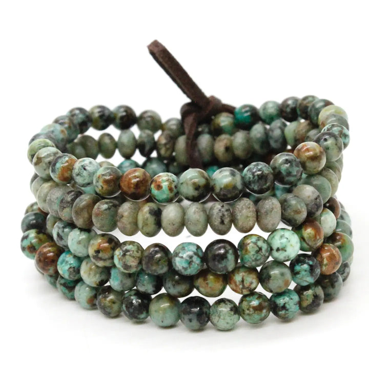 BRACELET AFRICAN TURQUOISE STONE