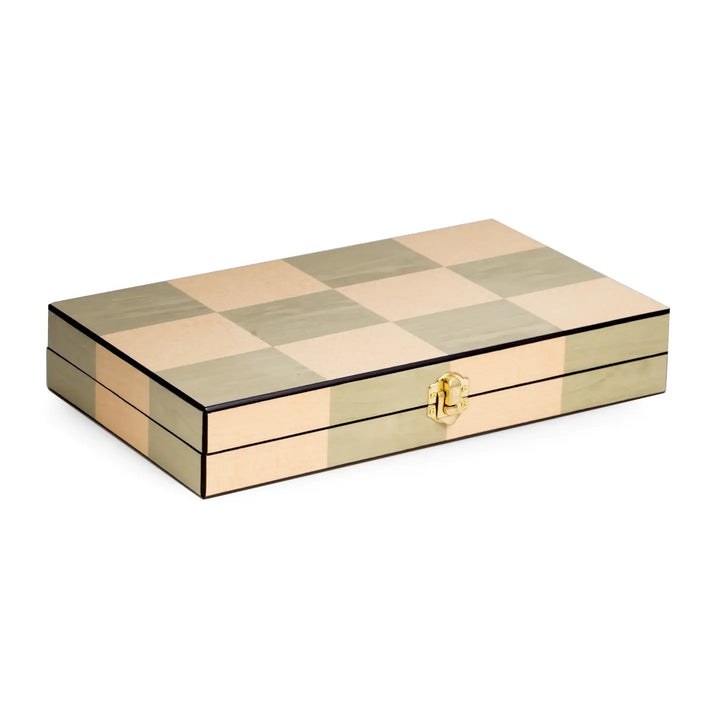 BACKGAMMON SET BIRCH AND OLIVE WOOD