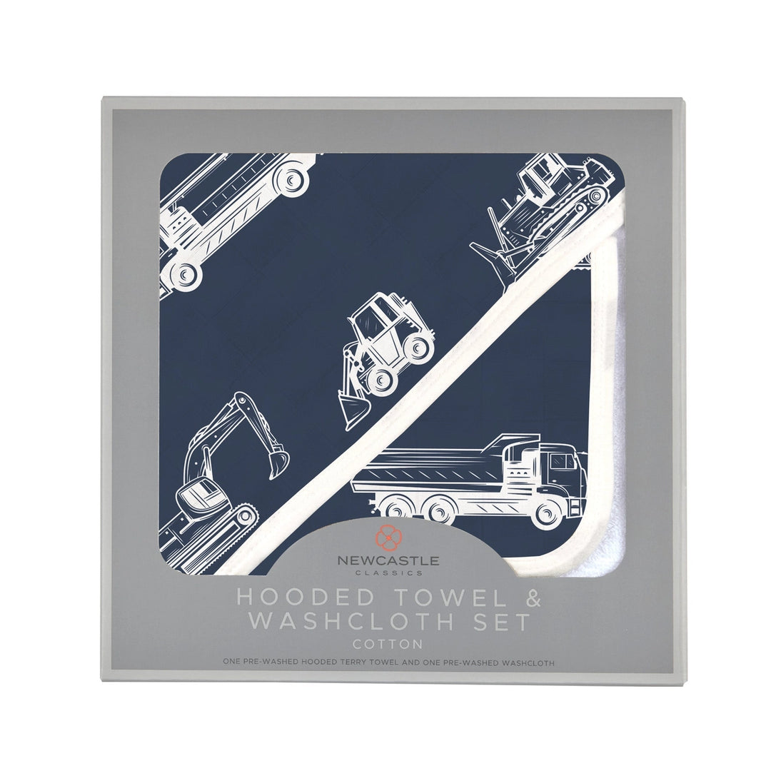 S/2 WASHCLOTH DUMP TRUCKS & DIGGERS