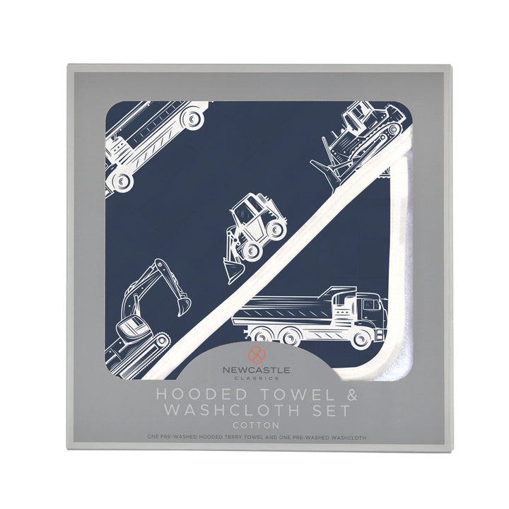 S/2 WASHCLOTH DUMP TRUCKS & DIGGERS