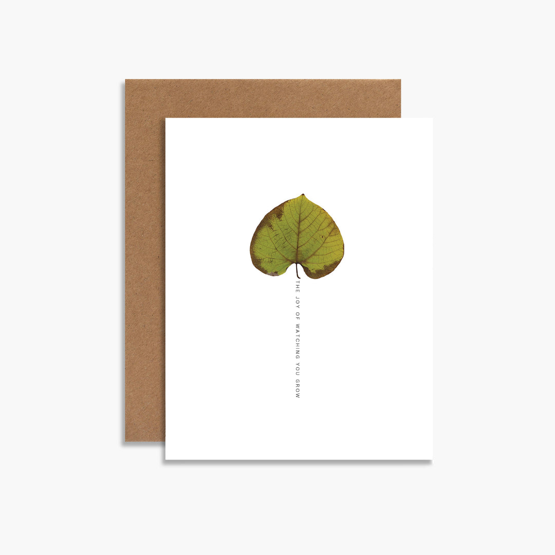 BIRTHDAY CARD "THE JOY OF WATCHING YOU GROW"