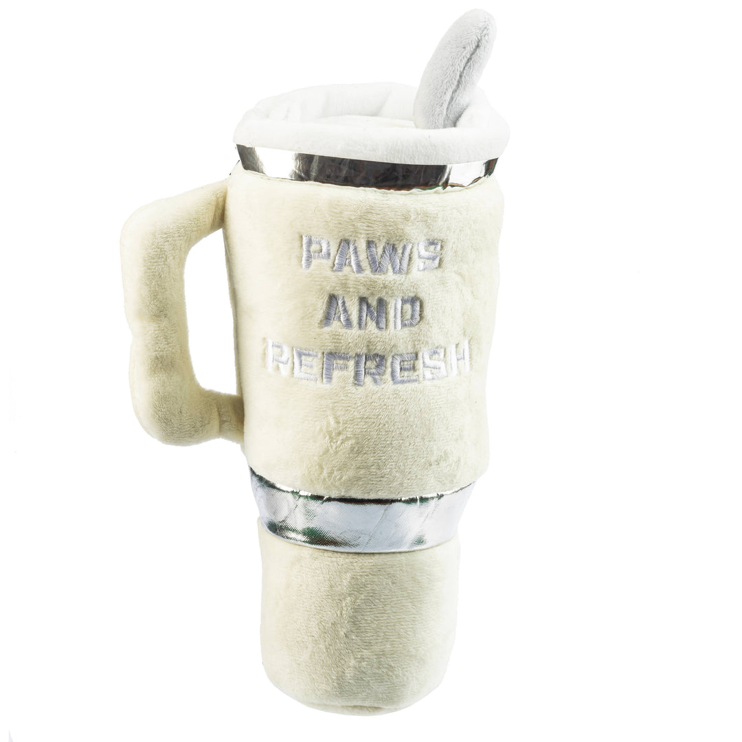 DOG TOY SNUGGLY CUP IVORY