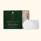 SHOWER STEAMERS CEDARWOOD & LEATHER