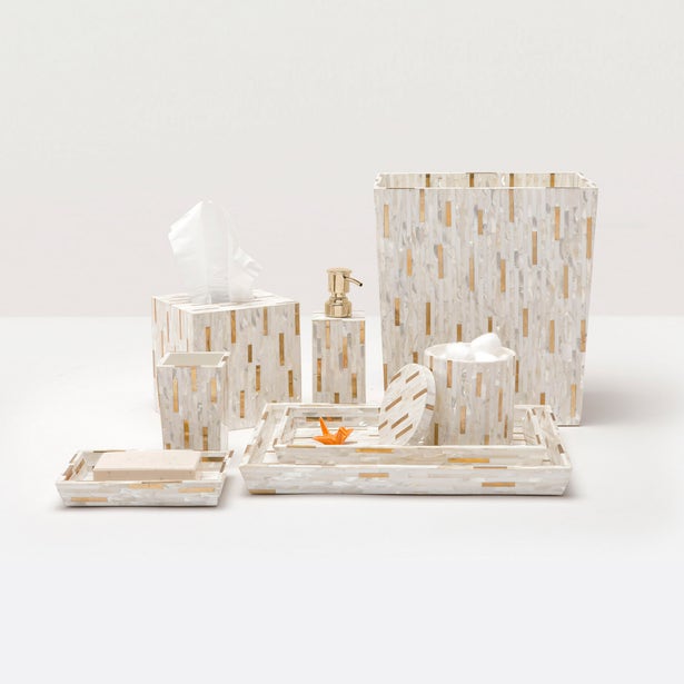 BATH COLLECTION BRASS MIX SHELL/METAL MIX