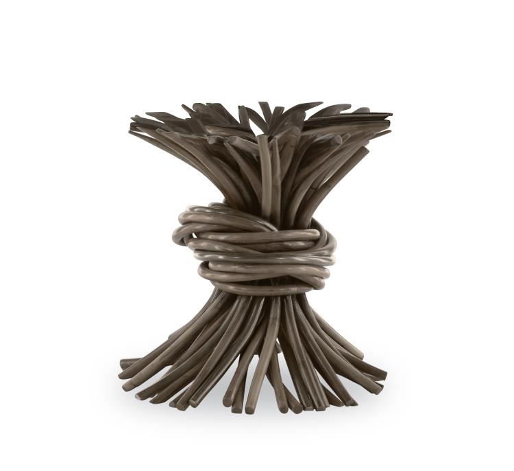 KNOT END TABLE - GREY