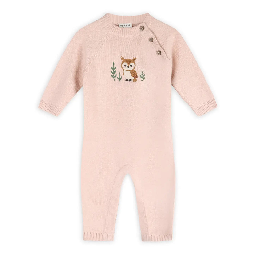JUMPSUIT LONG SLEEVE OWL KNIT