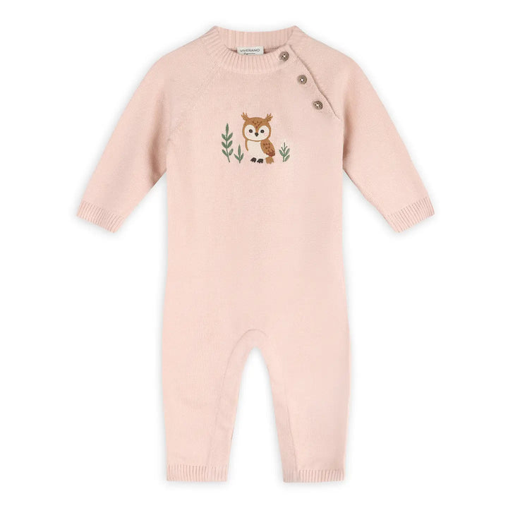 JUMPSUIT LONG SLEEVE OWL KNIT