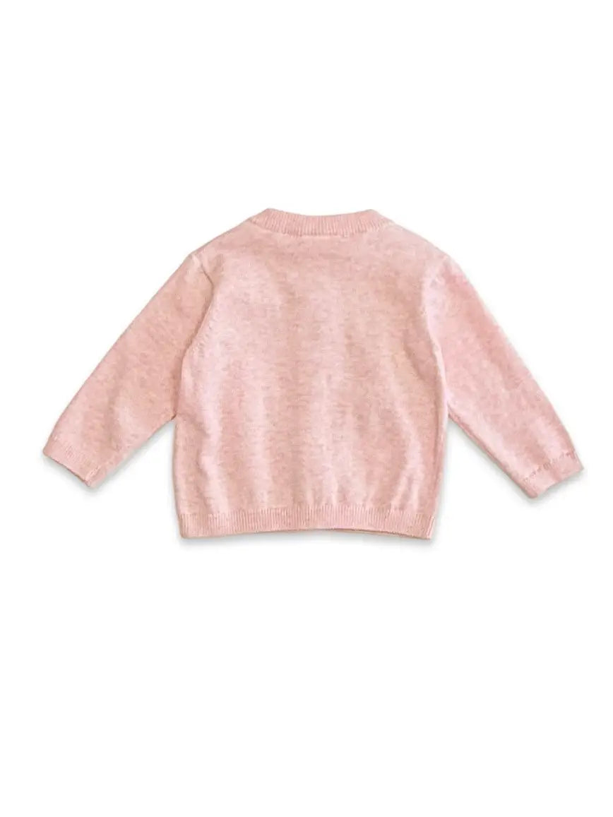 CARDIGAN STRAWBERRY PINK HEATHER