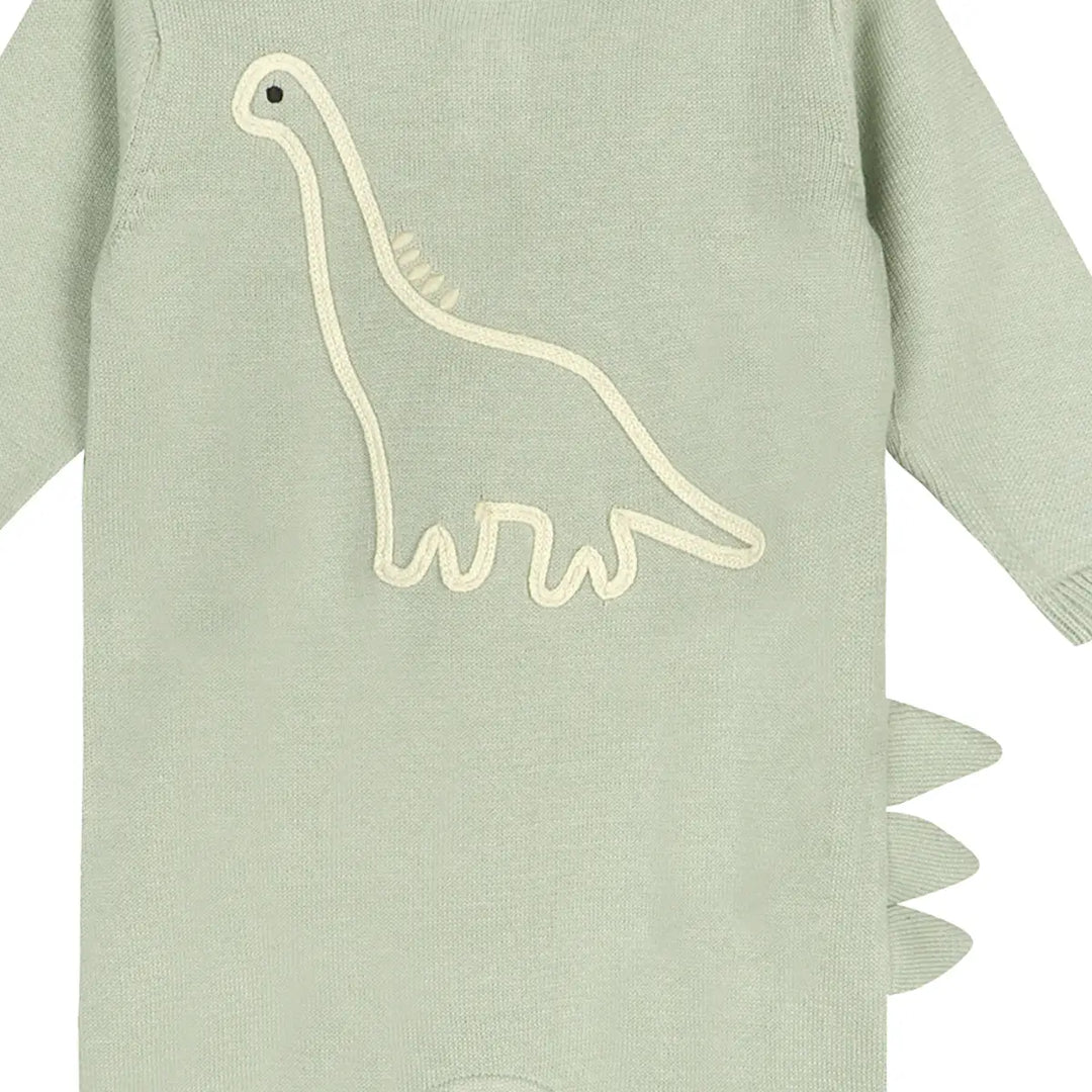 JUMPSUIT DINO EMBROIDERED SAGE