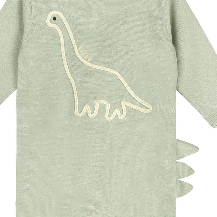 JUMPSUIT DINO EMBROIDERED SAGE