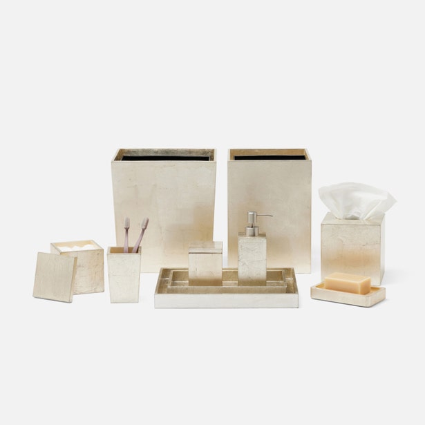 BATH COLLECTION CHAMPAGNE GOLD SILVER LEAF