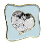 FRAME PHOTO CURVED HEART BLUE 5X5