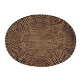 PLACEMAT WOVEN RATTAN OVAL