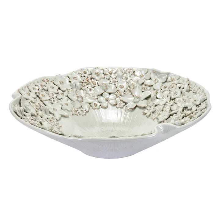 PLATTER CERAMIC CREAM BARNICLE 6H