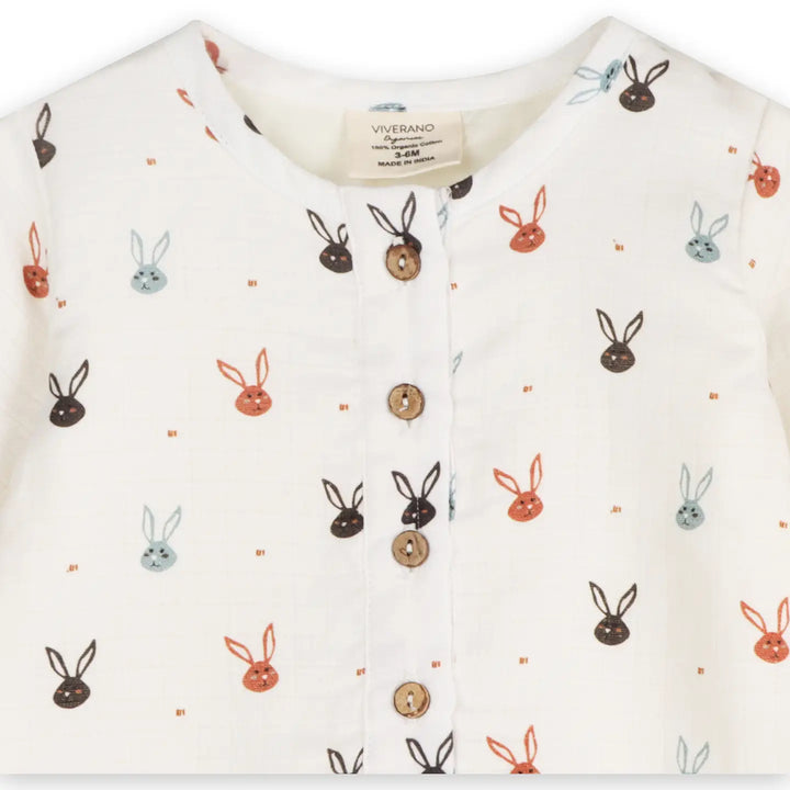 JUMPSUIT LONG SLEEVE MINI BUNNIES