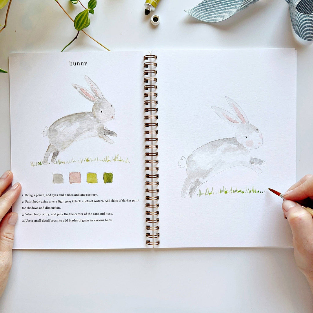 WORKBOOK WATERCOLOR ANIMALS