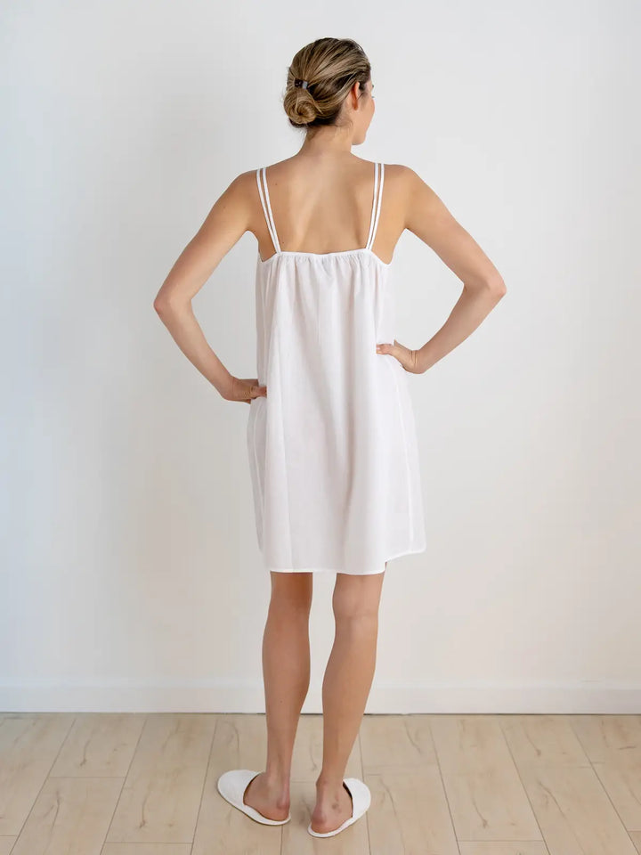 NIGHTGOWN LACE BODICE WHITE