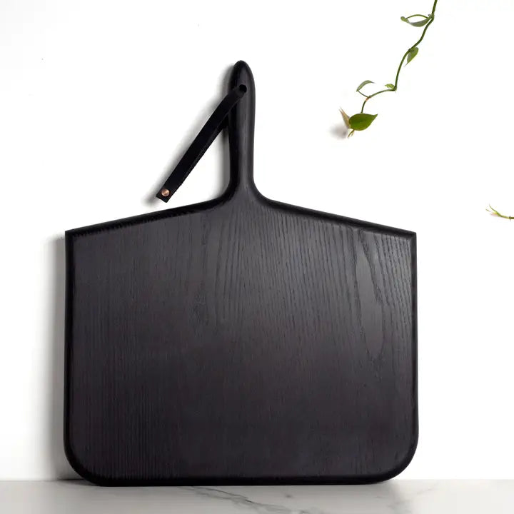 SERVING BOARD WHALE BONE BLACK EBONIZED ASH LARGE