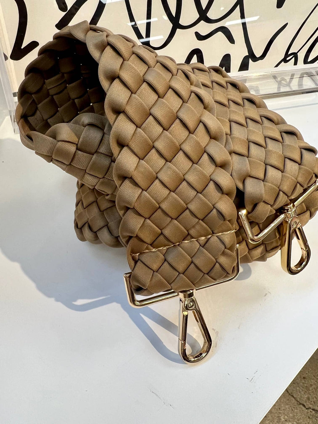 STRAP WOVEN TAUPE #78700