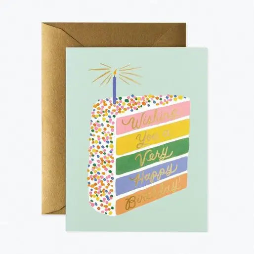 GREETING BIRTHDAY CARD "CAKE SLICE"