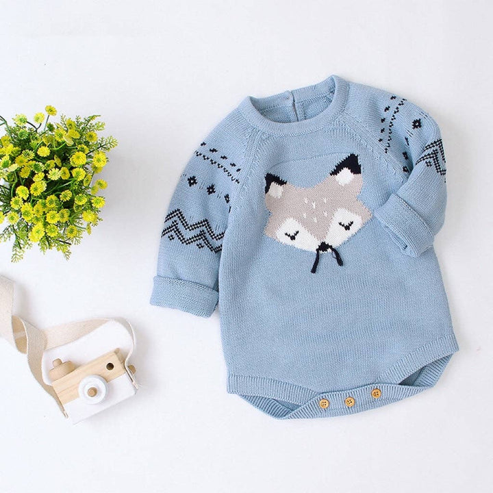 ROMPER CARTOON FOX LONG SLEEVE