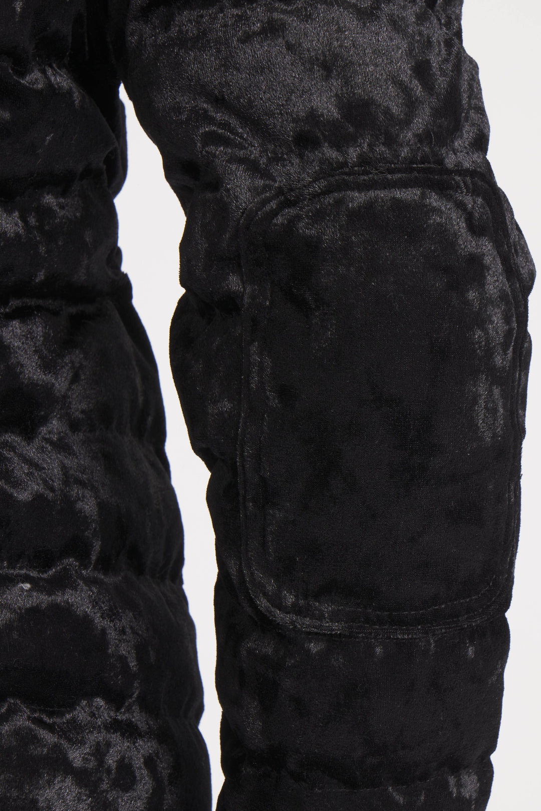 DOWN SHIRT VELOUR MIDNIGHT BLACK THE HARROW