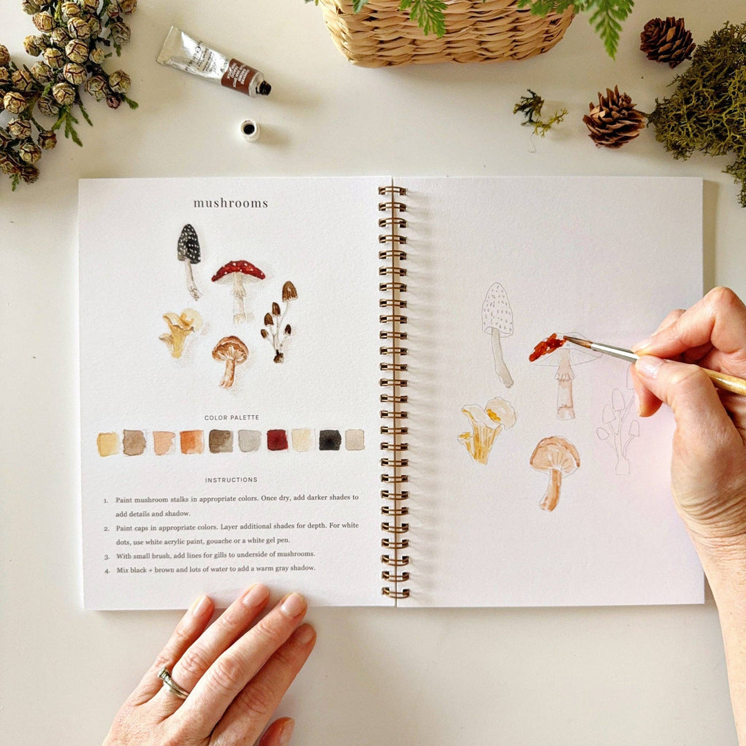 WORKBOOK WATERCOLOR WOODLAND