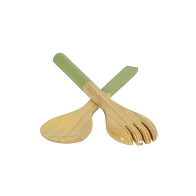 SERVER SET SALAD PASTEL GREEN