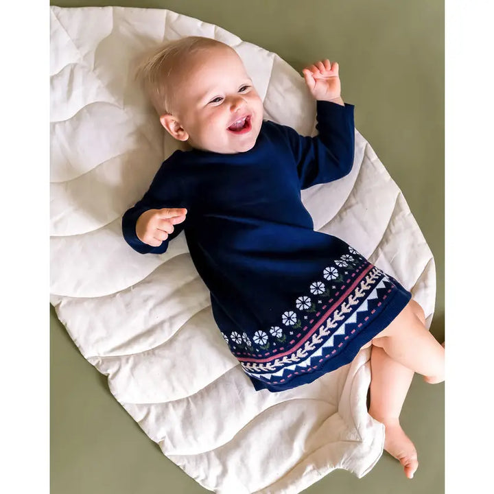 BABY DRESS FAIR ISLE