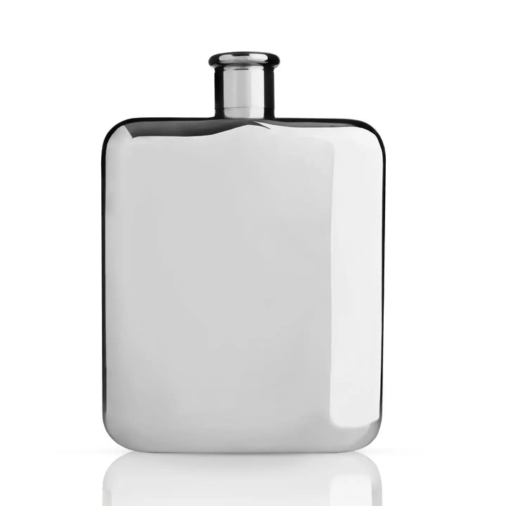 FLASK STAINLESS STEEL POLISHED SILVER