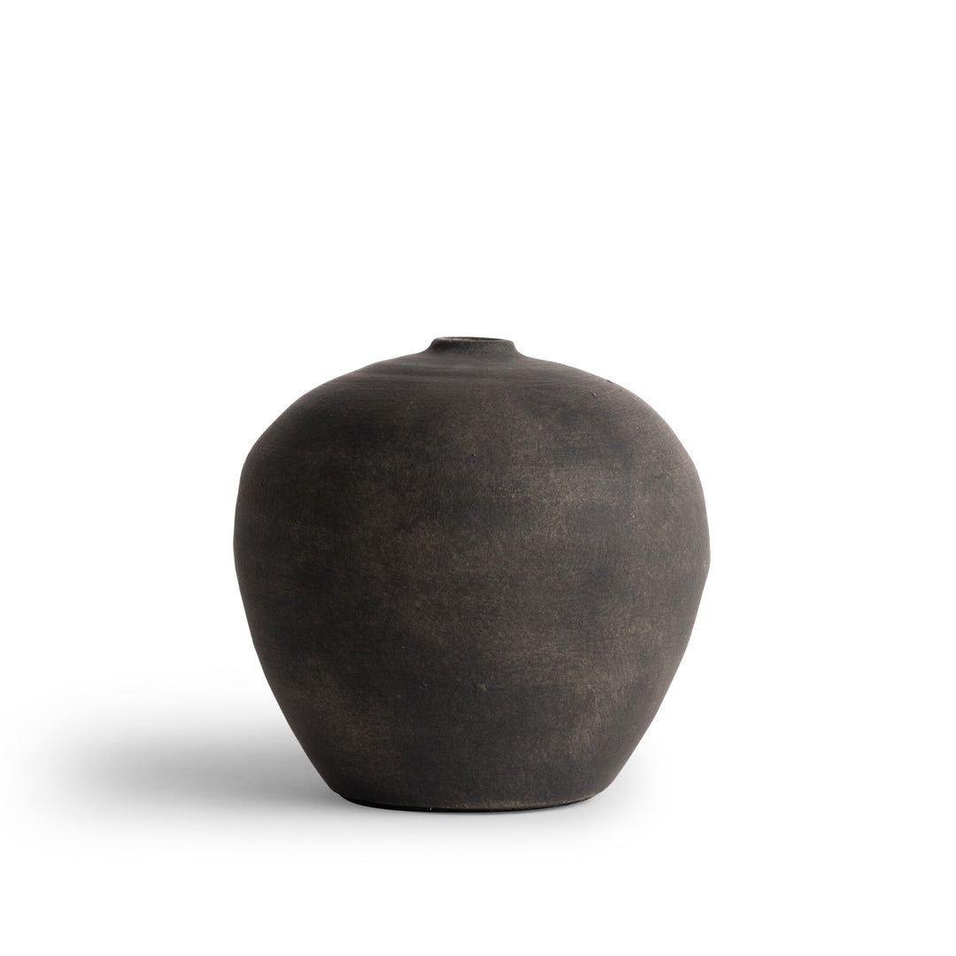 VASE BROWN RD CERAMIC