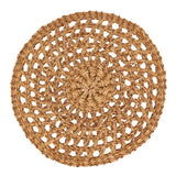 CHARGER SEAGRASS RUSTIC COFFEE 15"