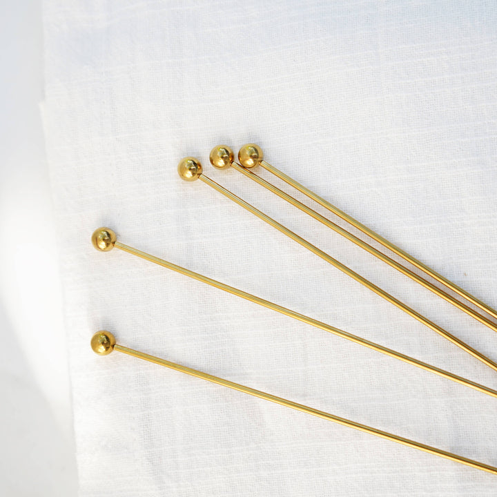 COCKTAIL PICKS FOR GARNISHES GOLD