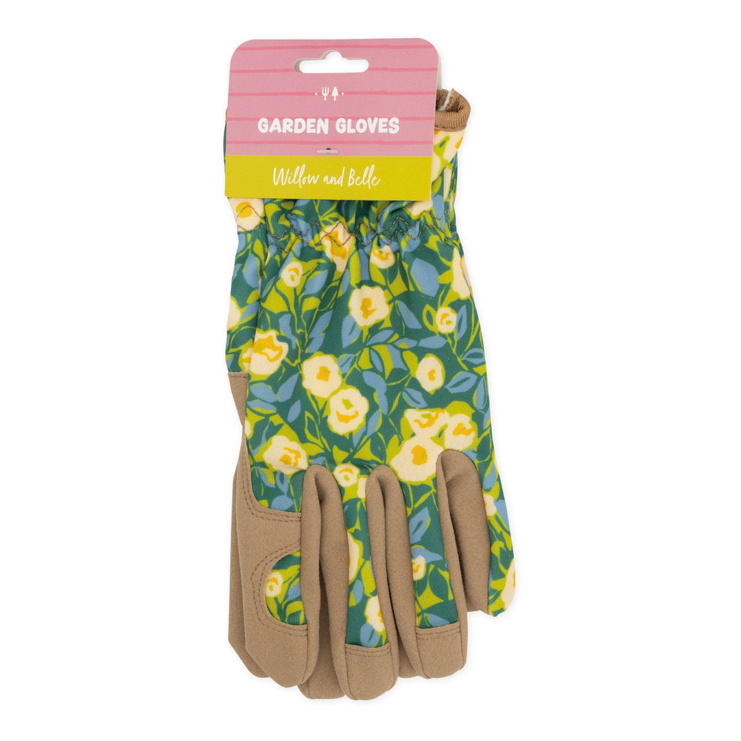 GARDENING GLOVES ABSTRACT FLORAL