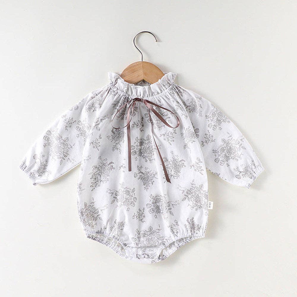 BODYSUIT LONG SLEEVE FLORAL
