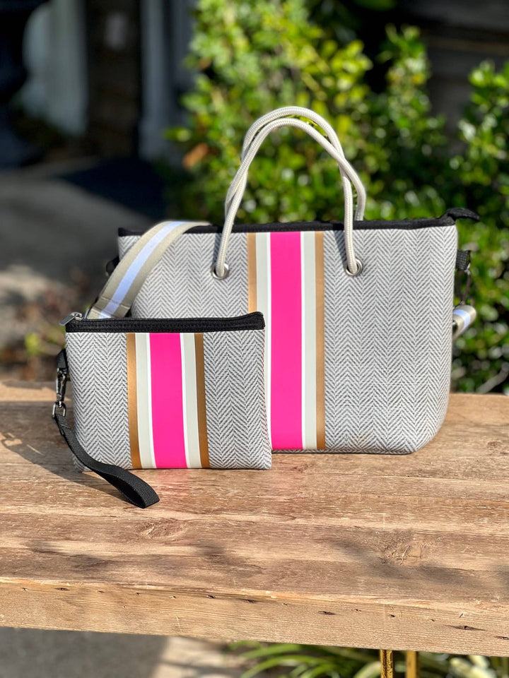 TOTE&WRISLET ZEBRA/PINK MINI #78693