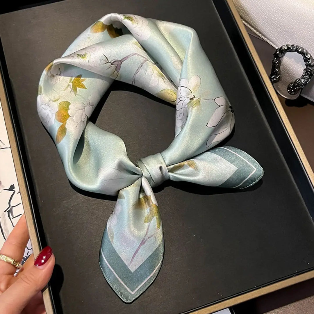 SCARF 100% SILK VERSATILE GREEN