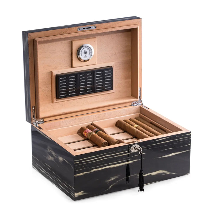 CIGAR HUMIDOR EBONY