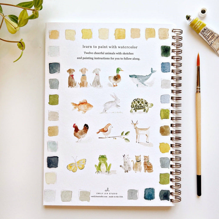 WORKBOOK WATERCOLOR ANIMALS